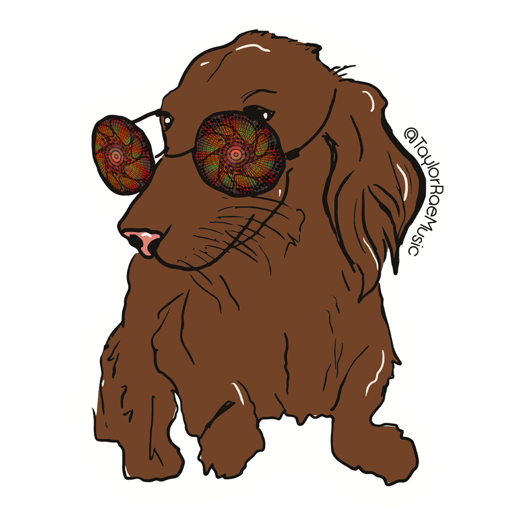 Taylor Rae - Trippy Dog Sticker