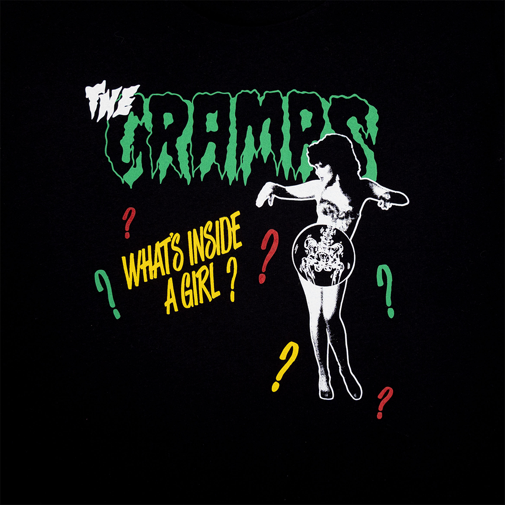 What's Inside A Girl Black T-Shirt
