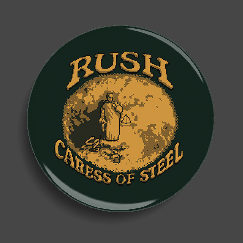 Caress of Steel Pixel Art Button