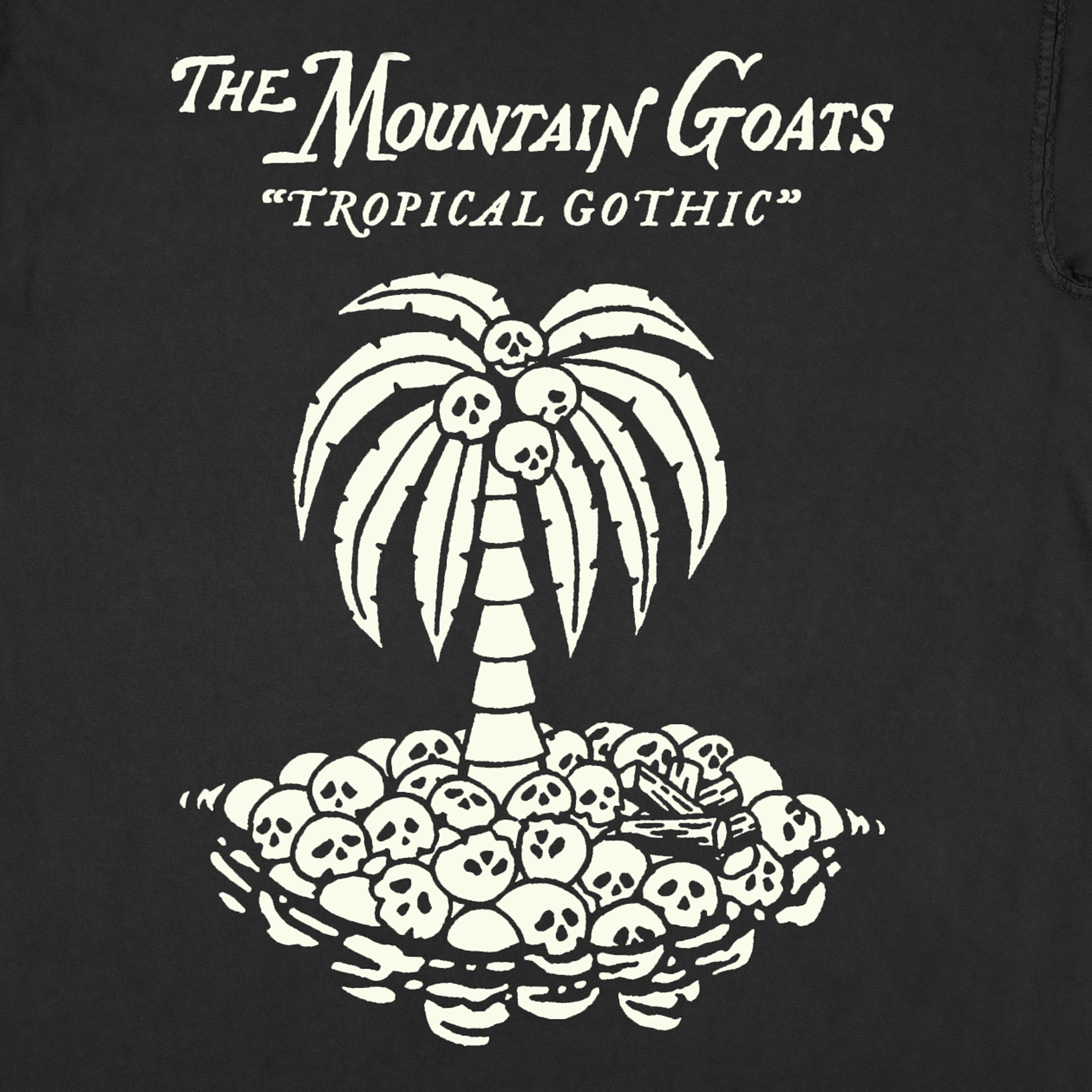 Tropical Goth Black T-Shirt