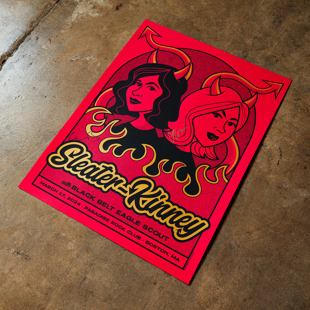 Signed Paradise Rock Club Devil Poster