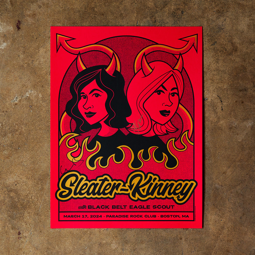 Signed Paradise Rock Club Devil Poster