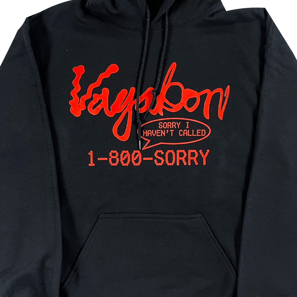 1-800-SORRY Black Hoodie