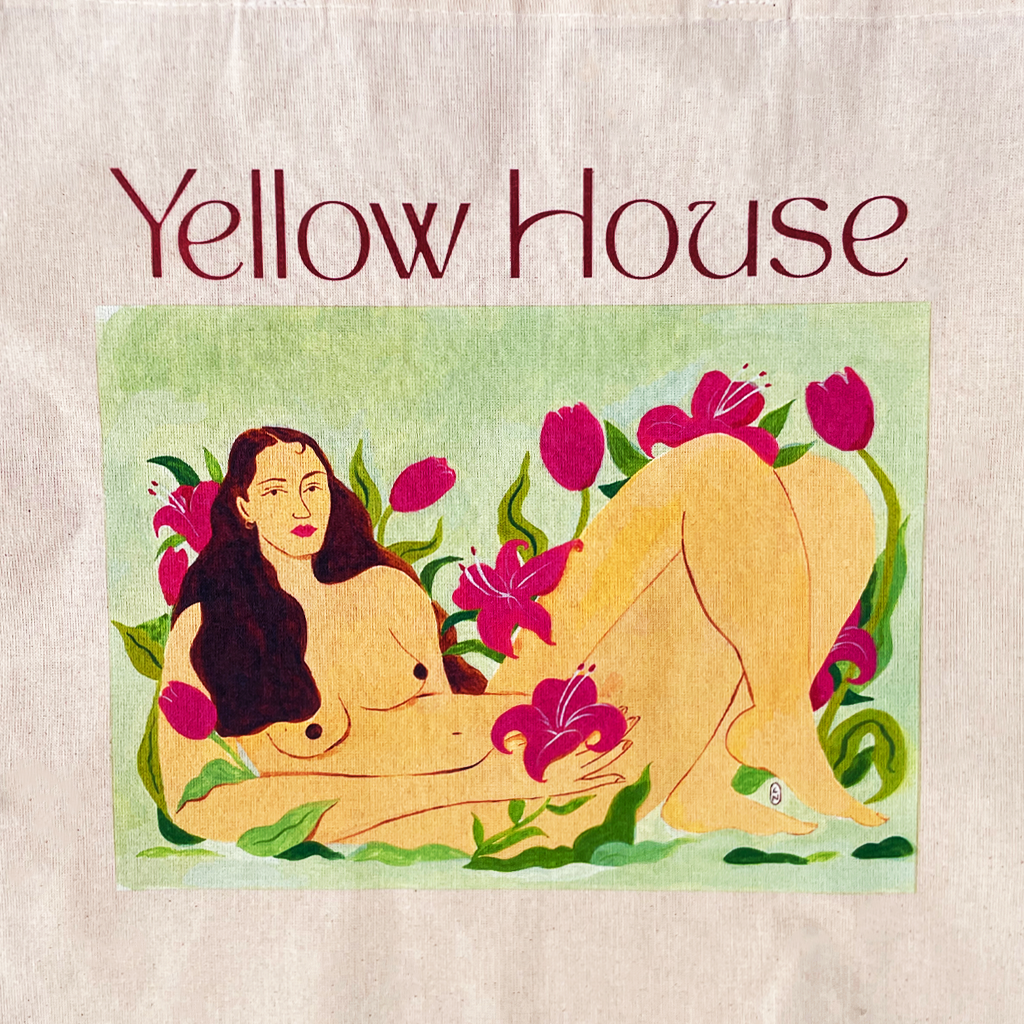 Reclining Nude Tulip Tote