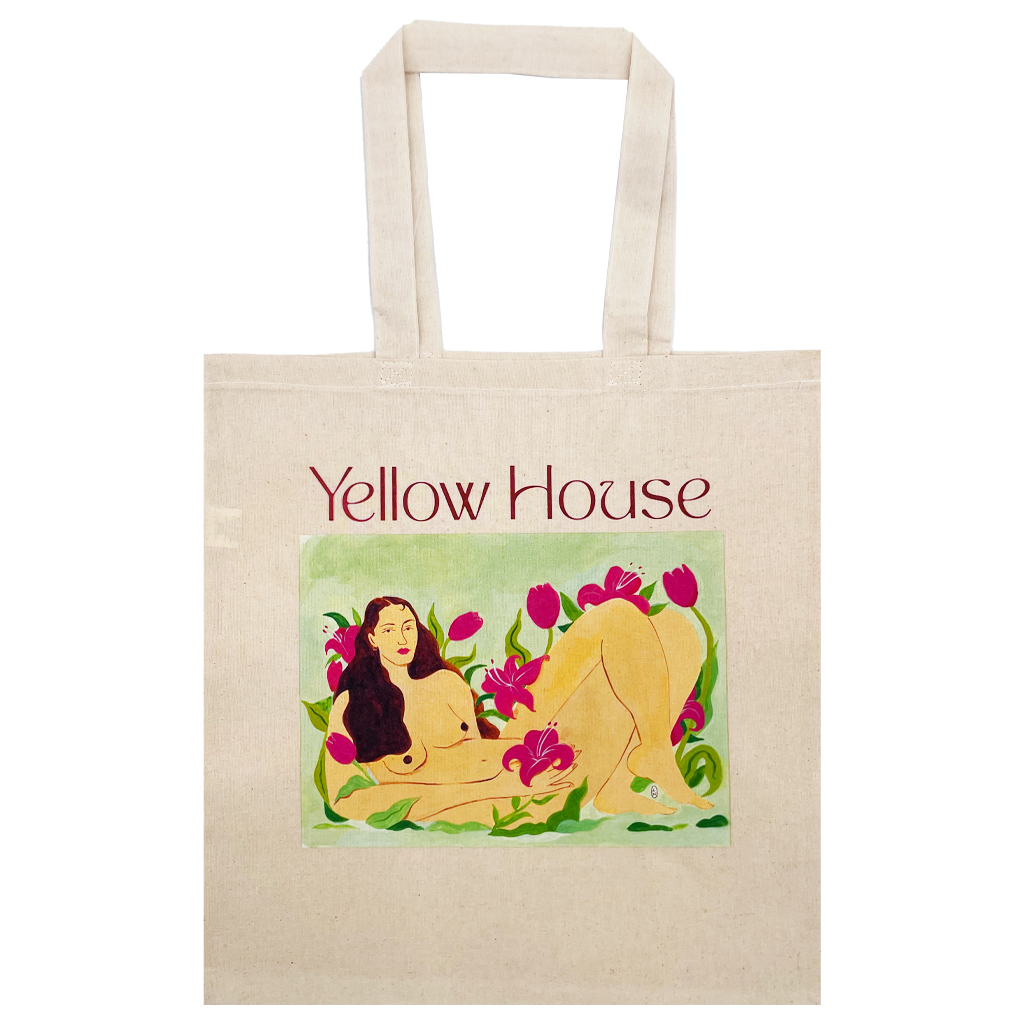 Reclining Nude Tulip Tote