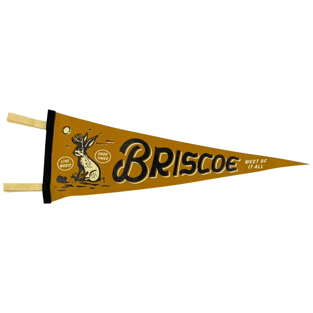 West of It All Gold & Black Pennant