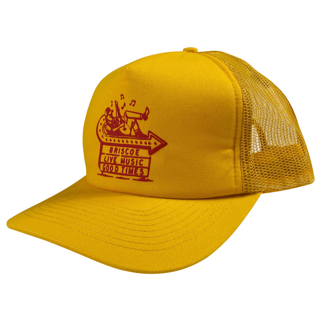 El Arroyo Sign Foam Mesh Golden Yellow Trucker Hat