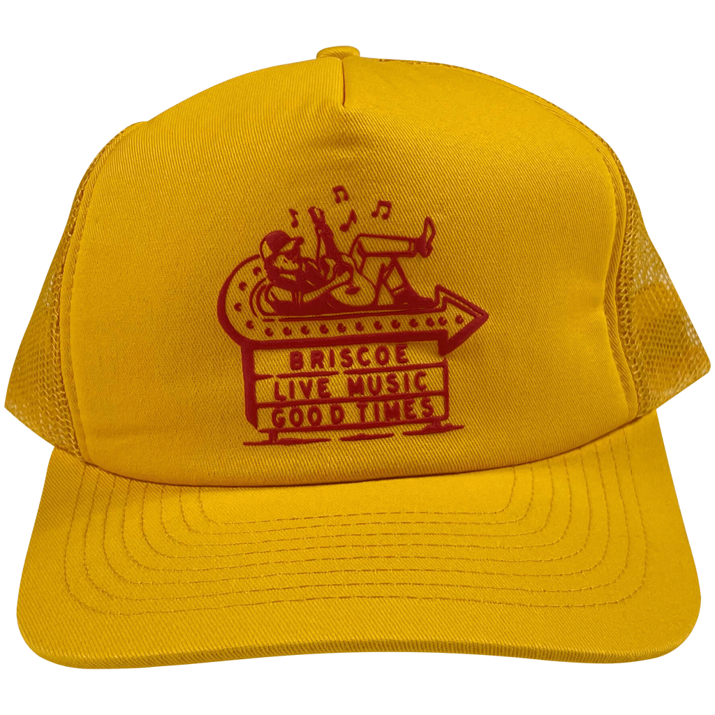 El Arroyo Sign Foam Mesh Golden Yellow Trucker Hat
