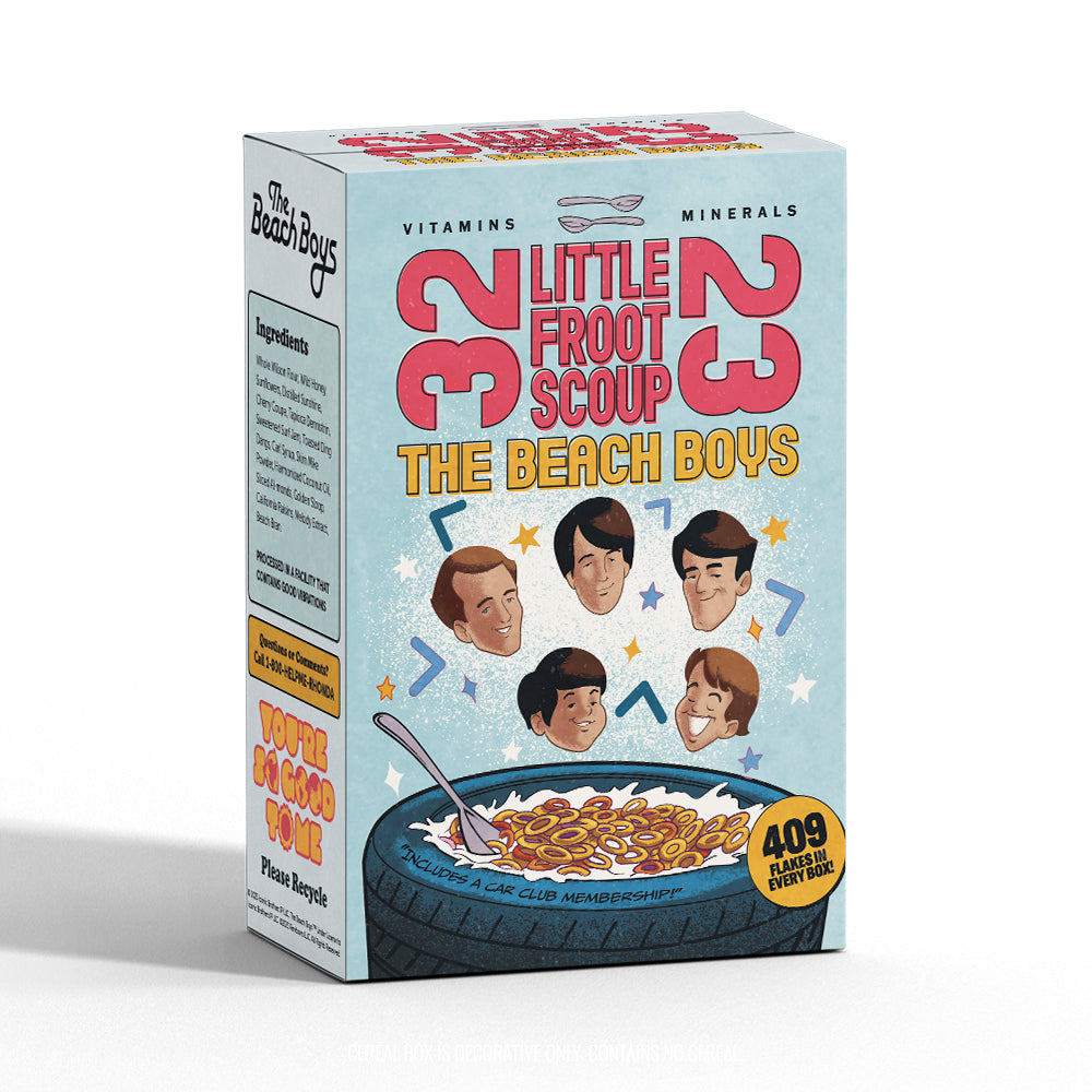 HAWTHORNE BUNDLE (LTD EDITION): The Beach Boys Present: The ABC's of California + DECORATIVE CEREAL BOX + ENAMEL PINS + MUG + STICKER SHEET