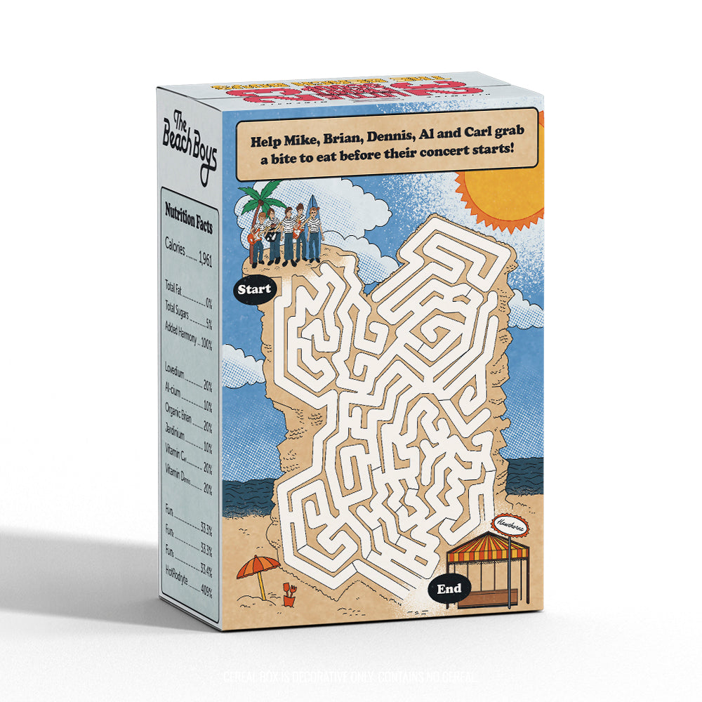 HAWTHORNE BUNDLE (LTD EDITION): The Beach Boys Present: The ABC's of California + DECORATIVE CEREAL BOX + ENAMEL PINS + MUG + STICKER SHEET