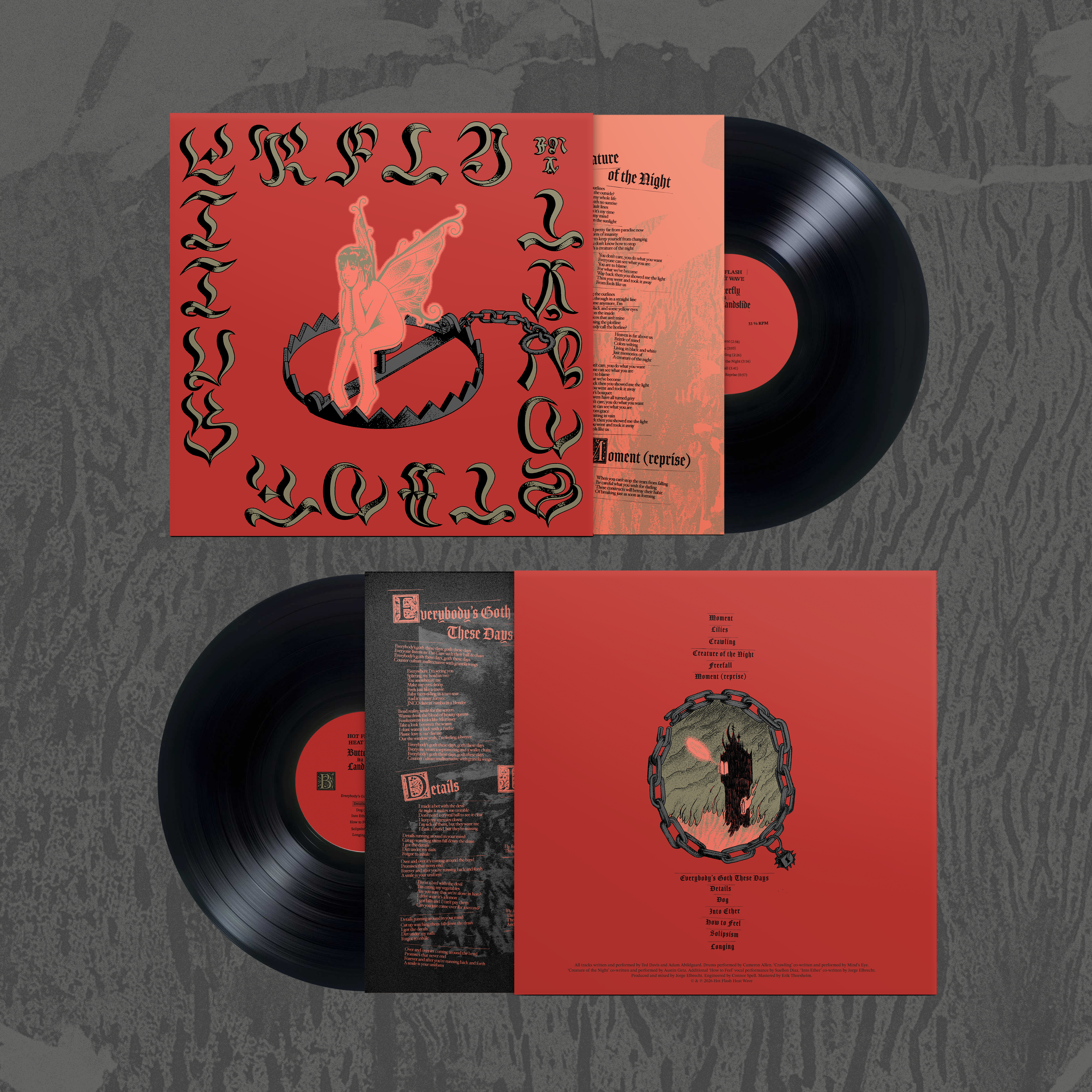 Butterfly in a Landslide - 12" Black Vinyl