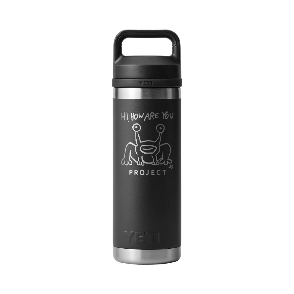 Hi, How Are You Project Black Water Bottle