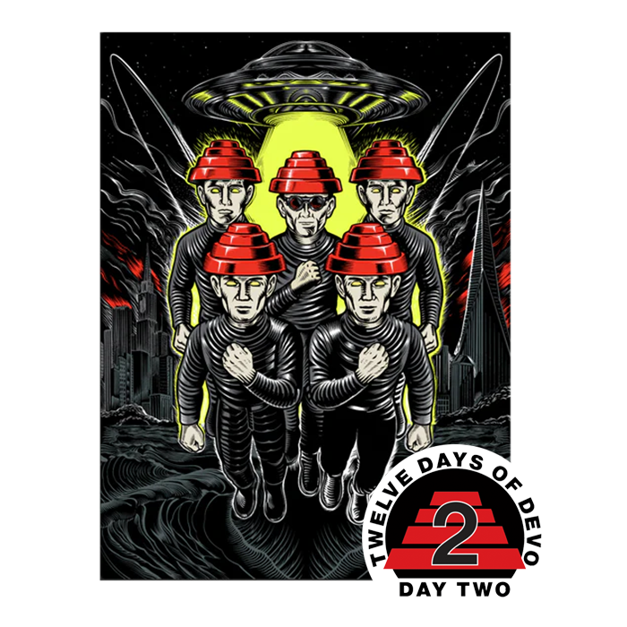 Devo Mutate, Don't Stagnate Rainbow Foil Poster