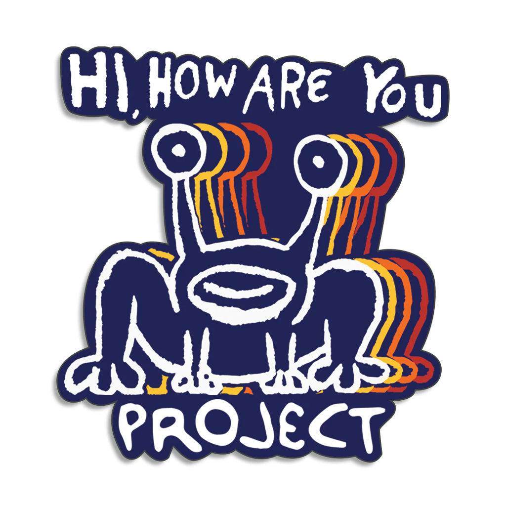 Hi, How Are You Triple Frog Sticker