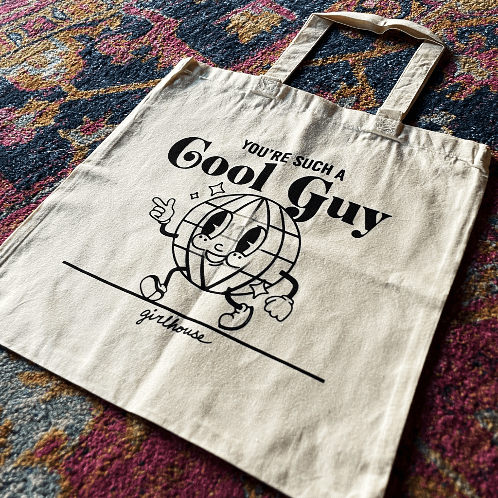 cool guy tote bag