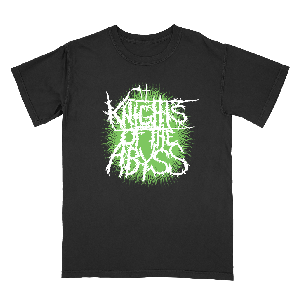 Green Splatter Black T-Shirt