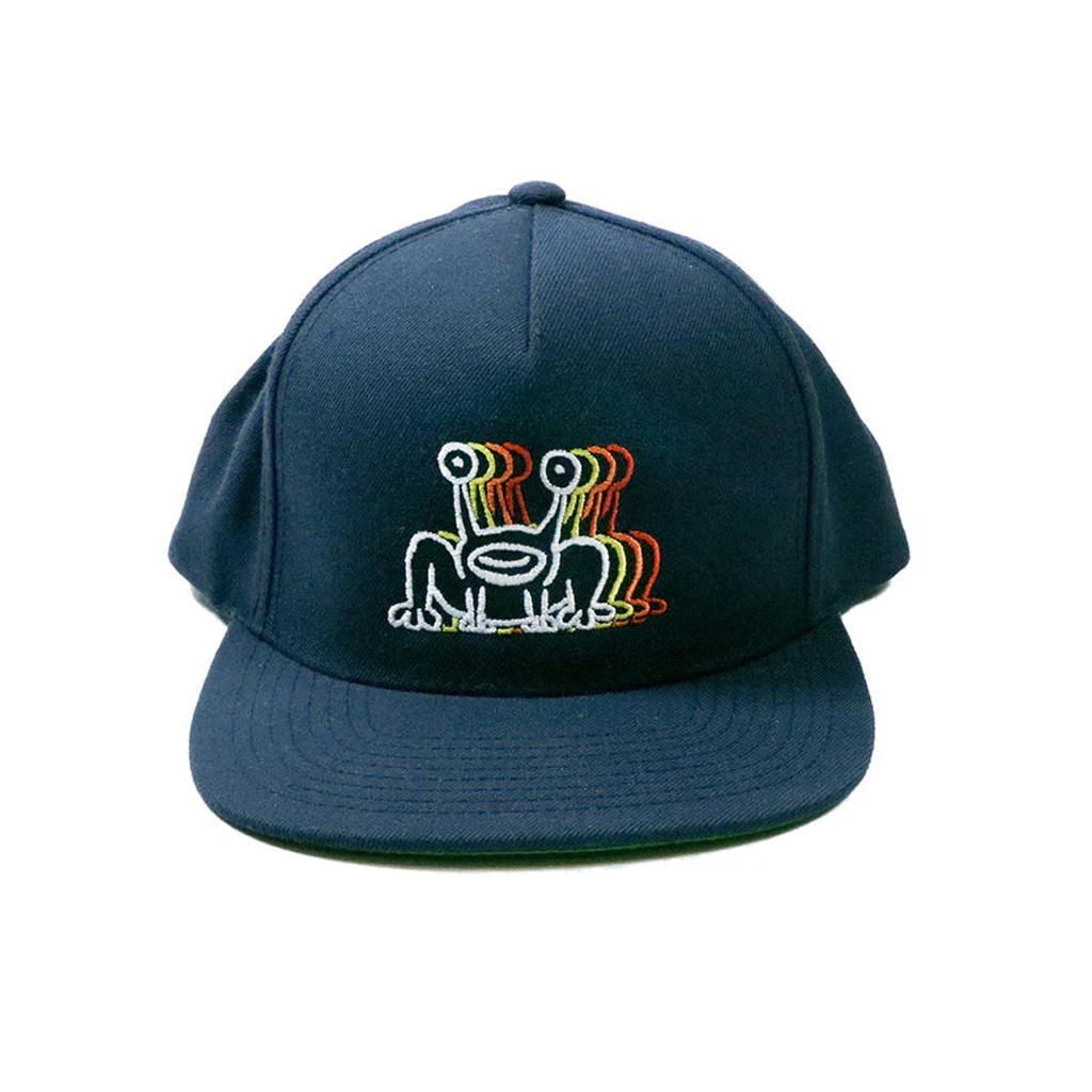 Triple Frog Navy Snapback