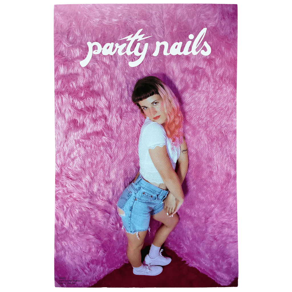 Party Nails Pink Poster