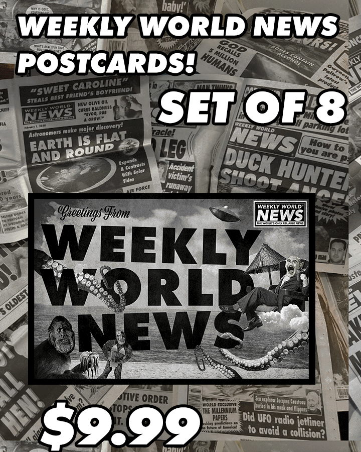 Weekly World News "Creature's Greetings" Postcard Set