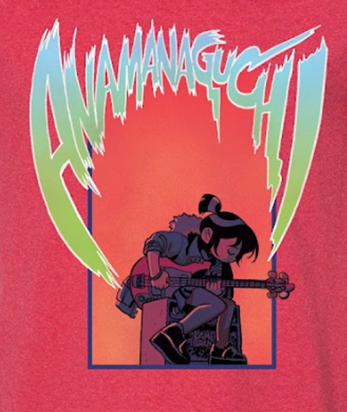 Scott Pilgrim Takes Off - Knives T-Shirt (Red)