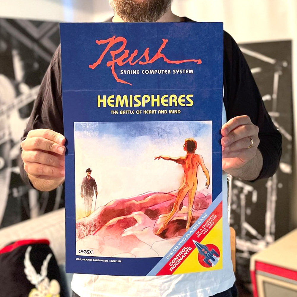 Rush Hemispheres - Limited Retro Arcade Litho