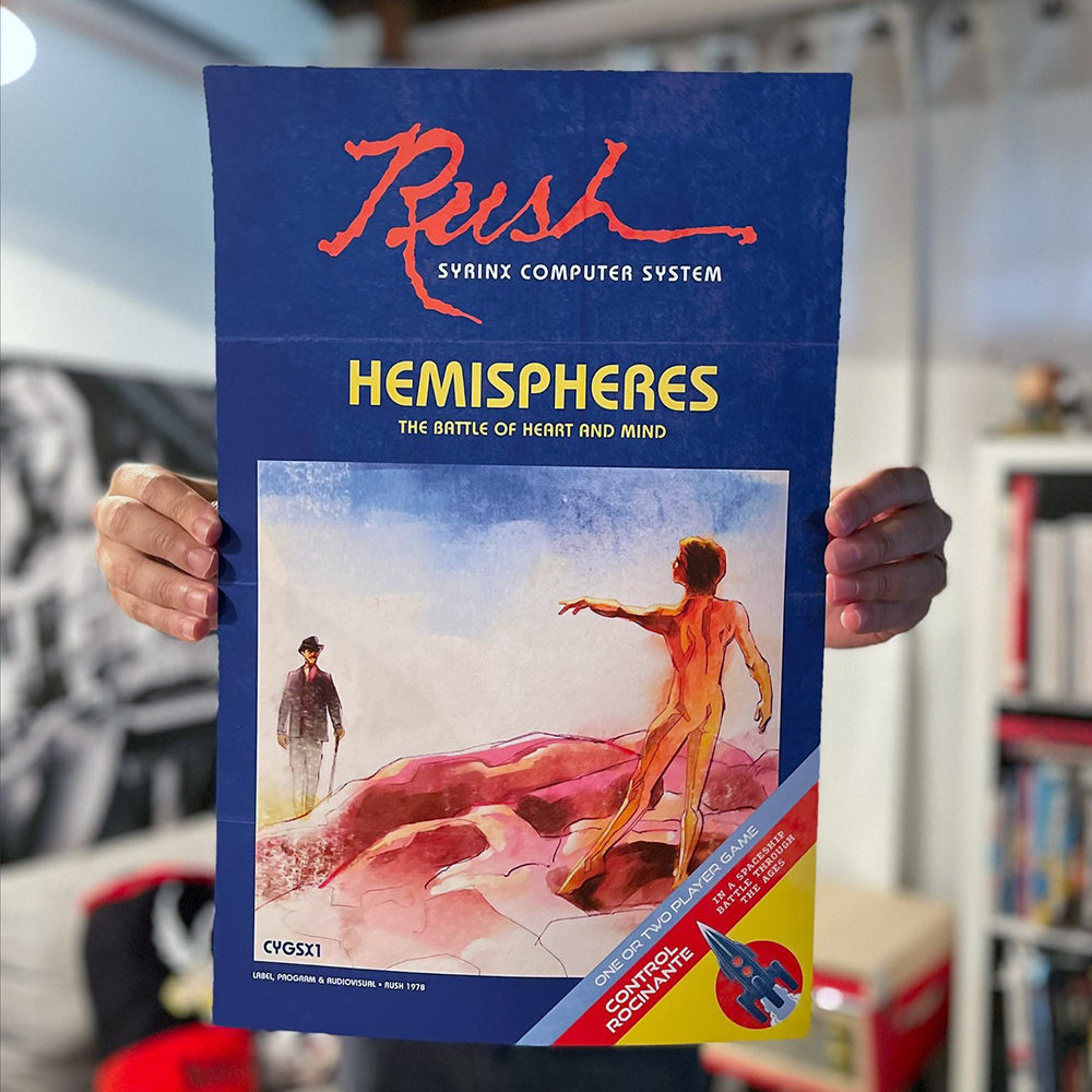 Rush Hemispheres - Limited Retro Arcade Litho