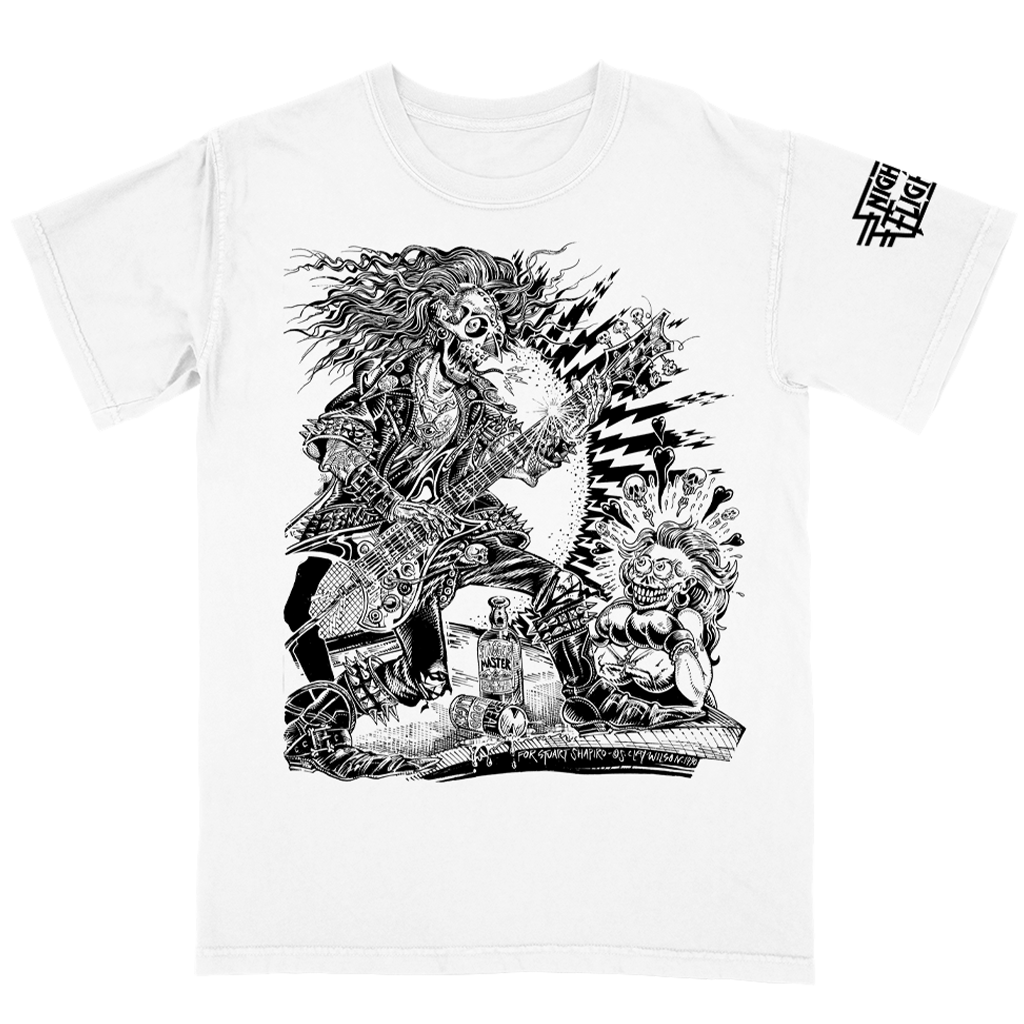 S. Clay Wilson "Metal Head" White T-Shirt