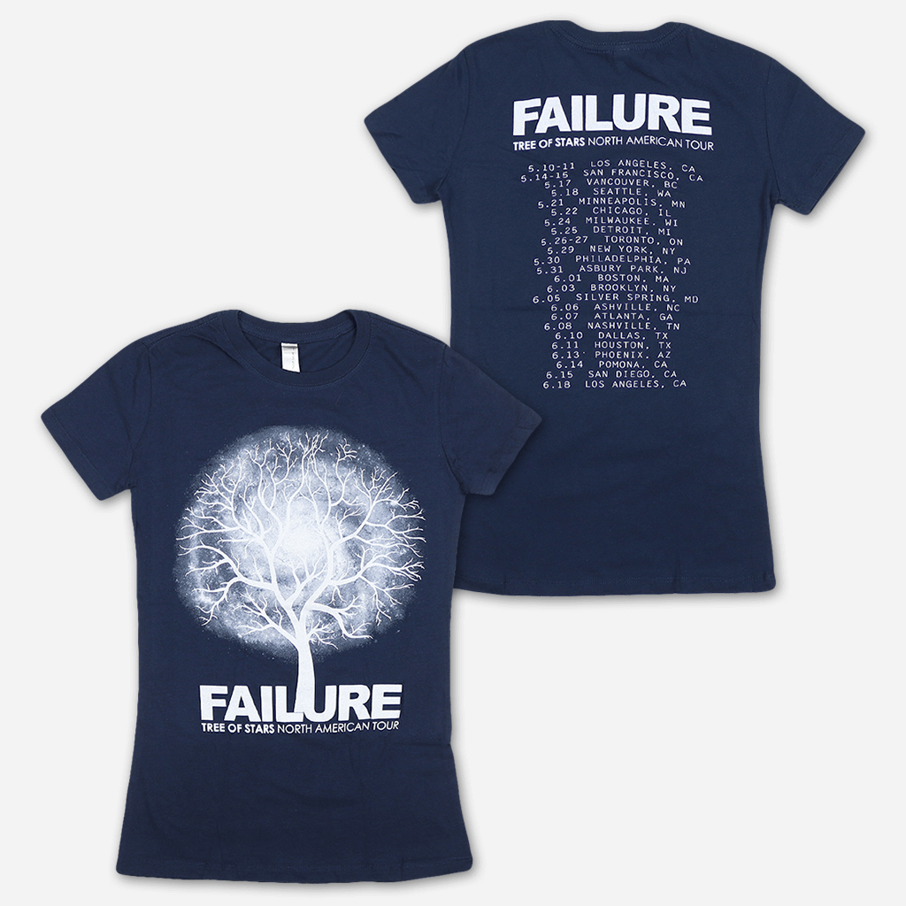 North America Tour Tree Of Stars Women's Navy T-Shirt