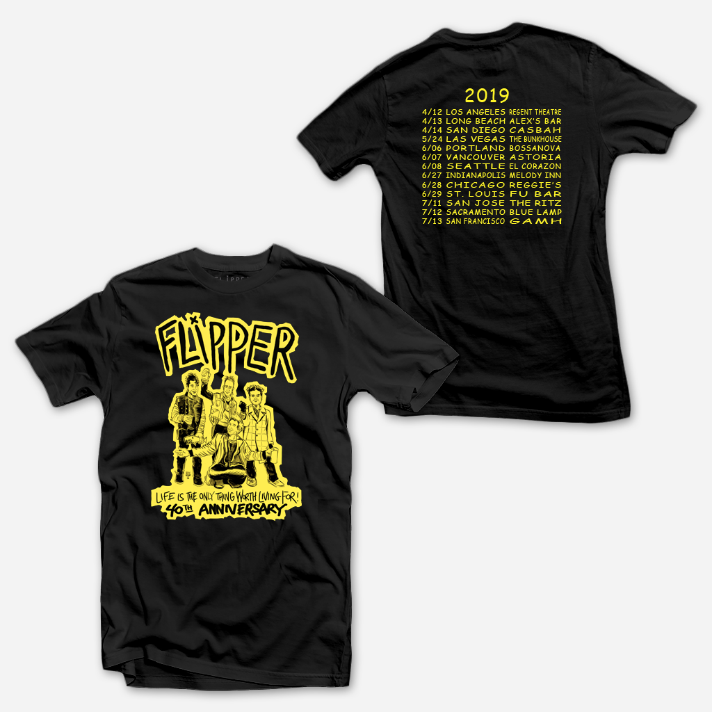 Flipper 40th Anniversary Black T-Shirt