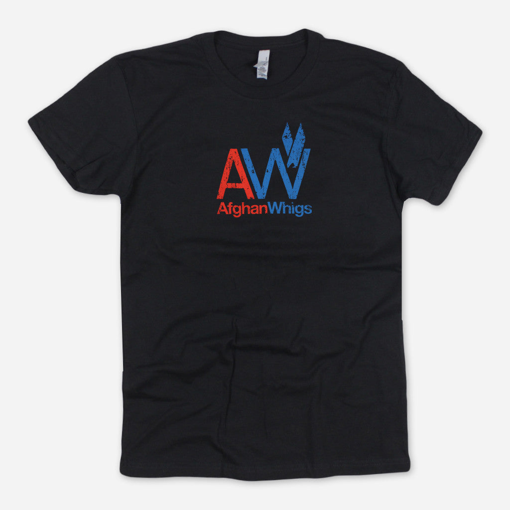 AW Small Print Black T-Shirt