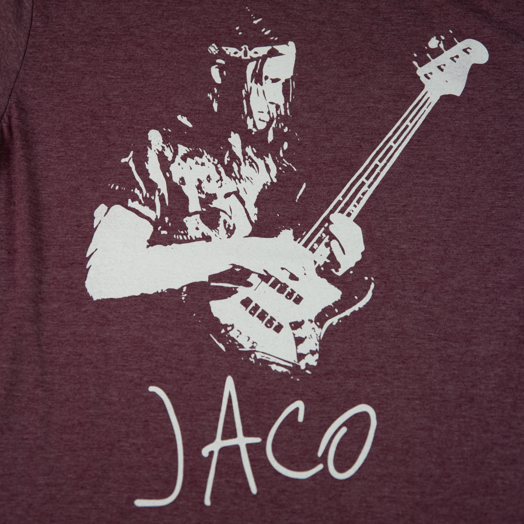 Jaco Pastorius Heather Maroon T-Shirt