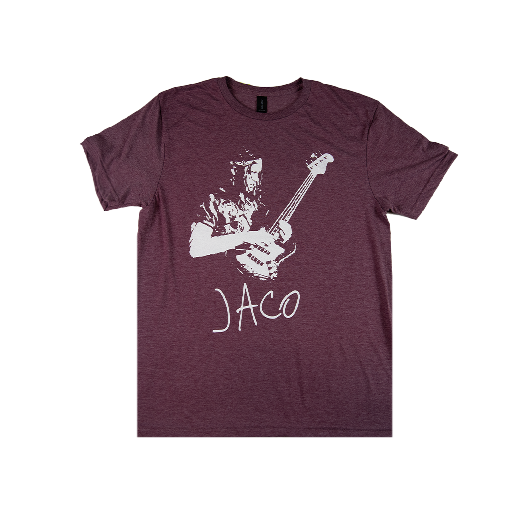 Jaco Pastorius Heather Maroon T-Shirt