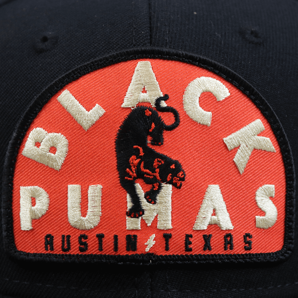 Austin Patch Black Flatbill Snapback Hat
