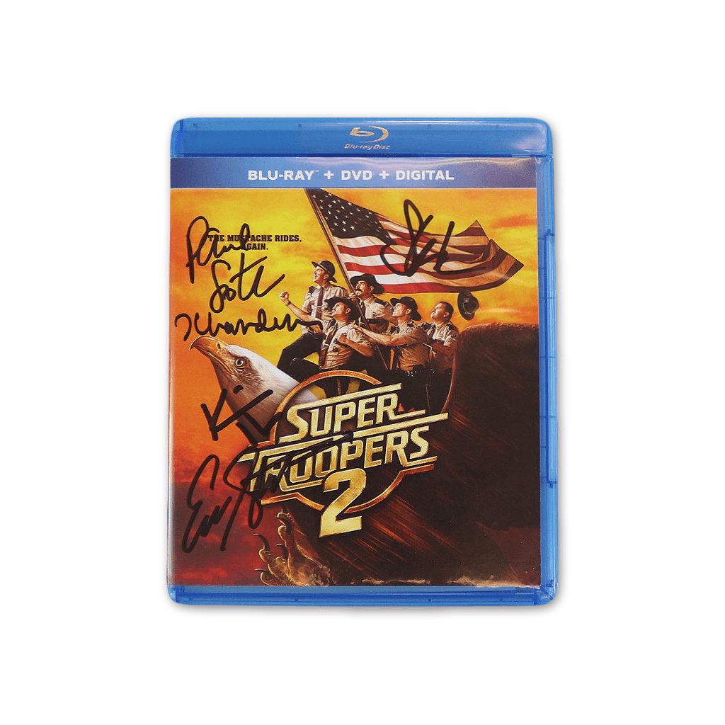 Autographed Super Troopers 2 Blu-ray, DVD & Digital Edition