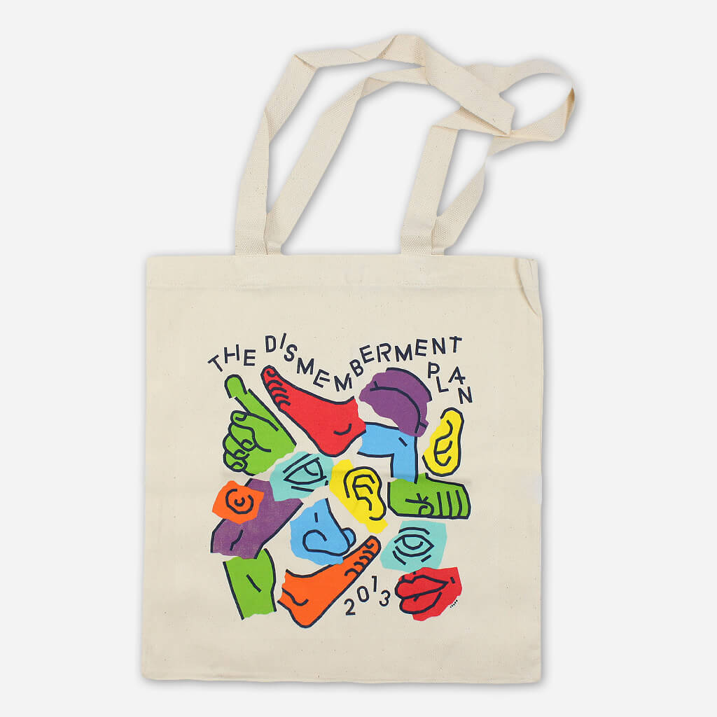 Body Parts Natural Canvas Tote Bag