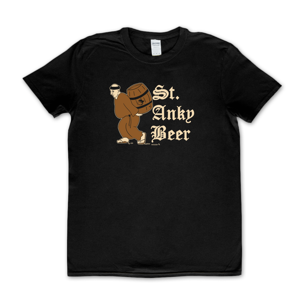 St. Anky Beer Black T-Shirt
