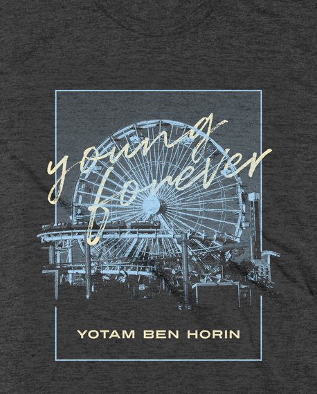 Young Forever Ferris Wheel Tri-Black T-Shirt