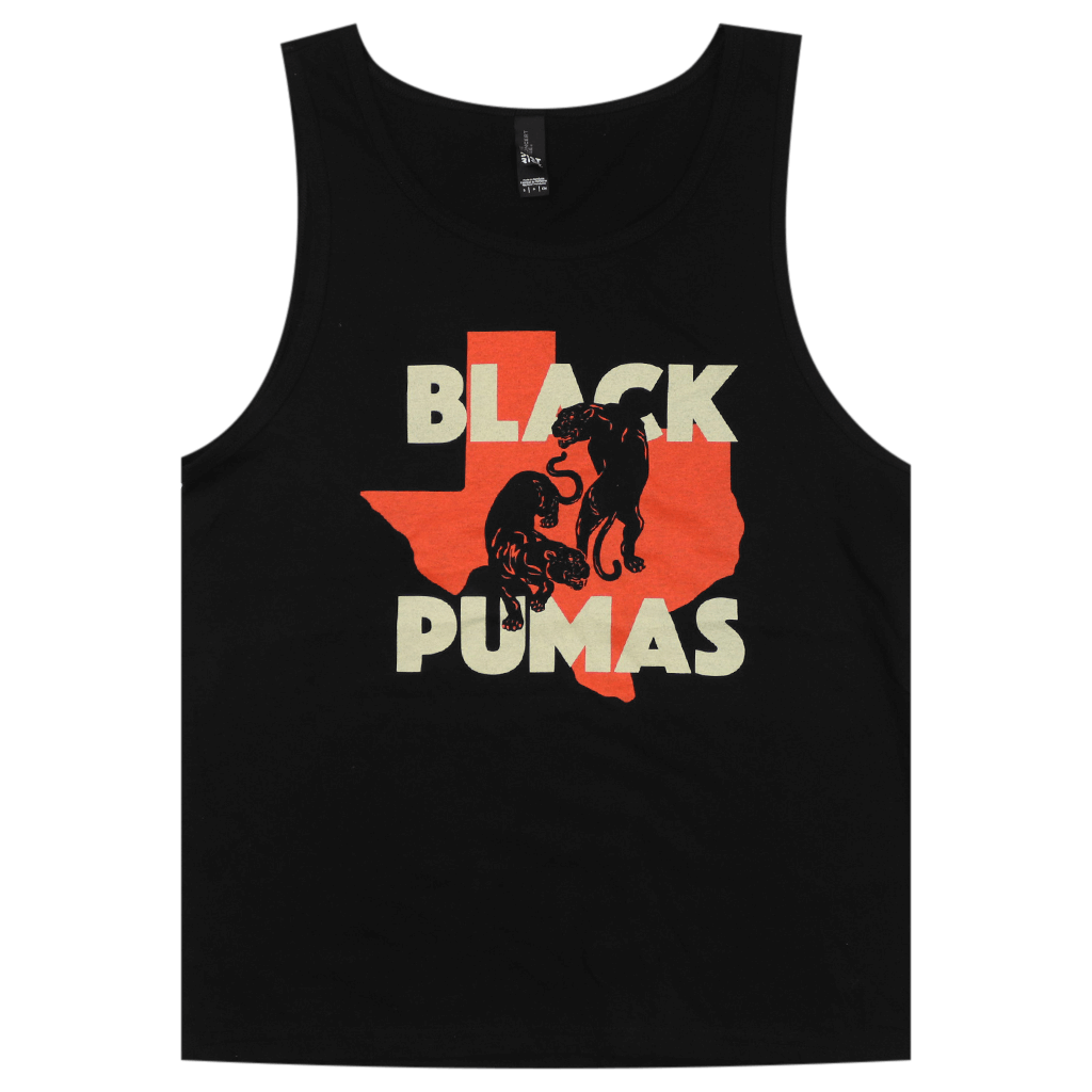 Black Pumas Texas Unisex Black Tank