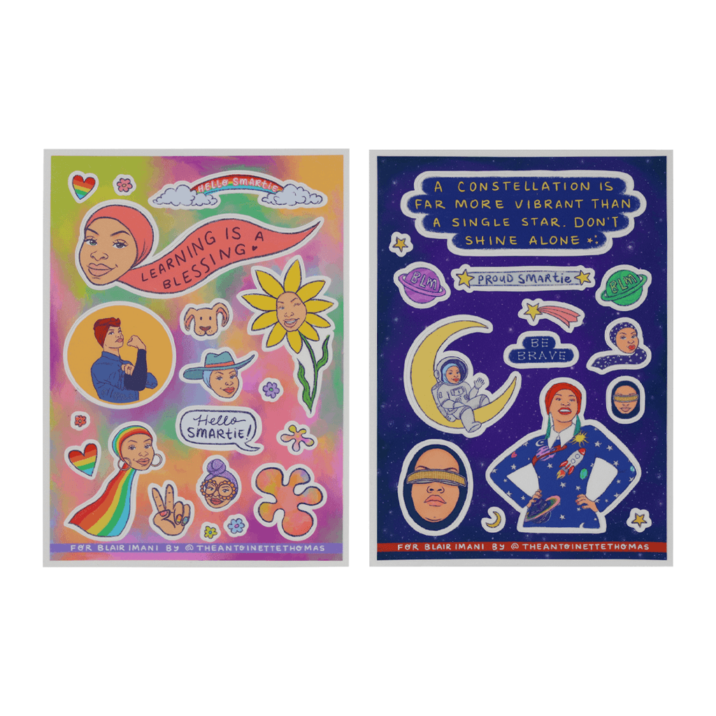 Blair Imani Sticker Set Illustrated by Antoinette Thomas