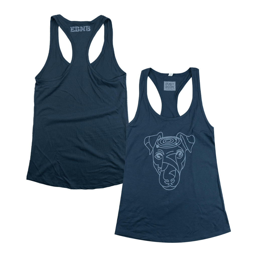 Hunter Logo Heather Navy Tank