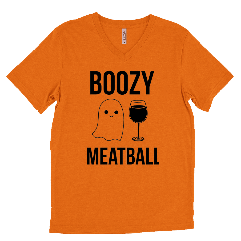 Boozy Meatball V-Neck T-Shirt
