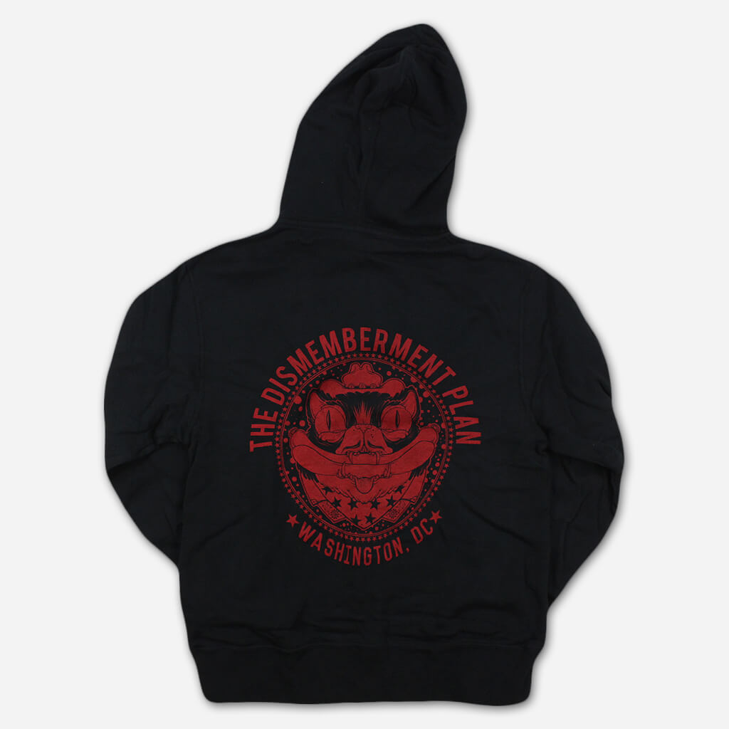 Cat Black Zip Hoodie