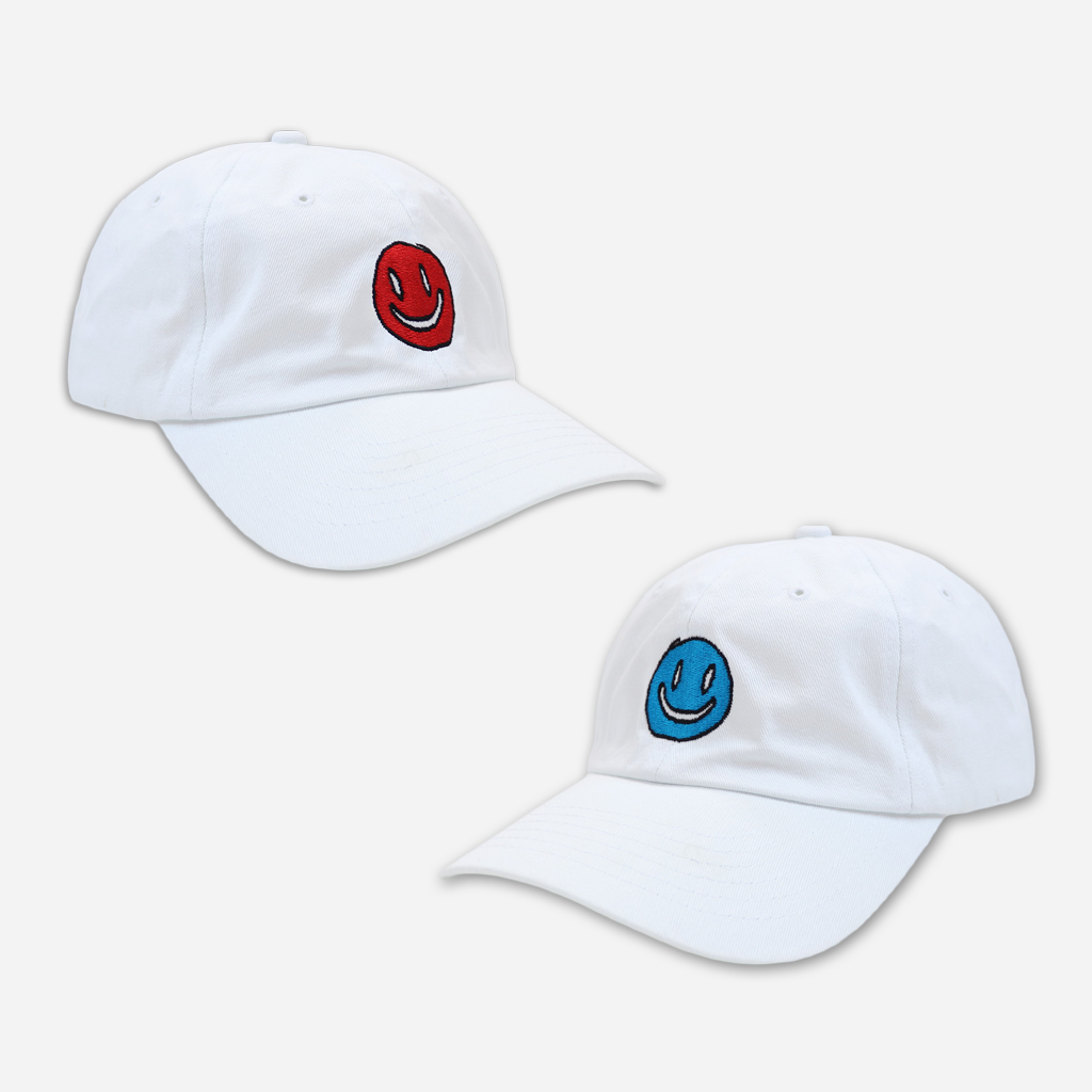 Smiley White Dad Hat