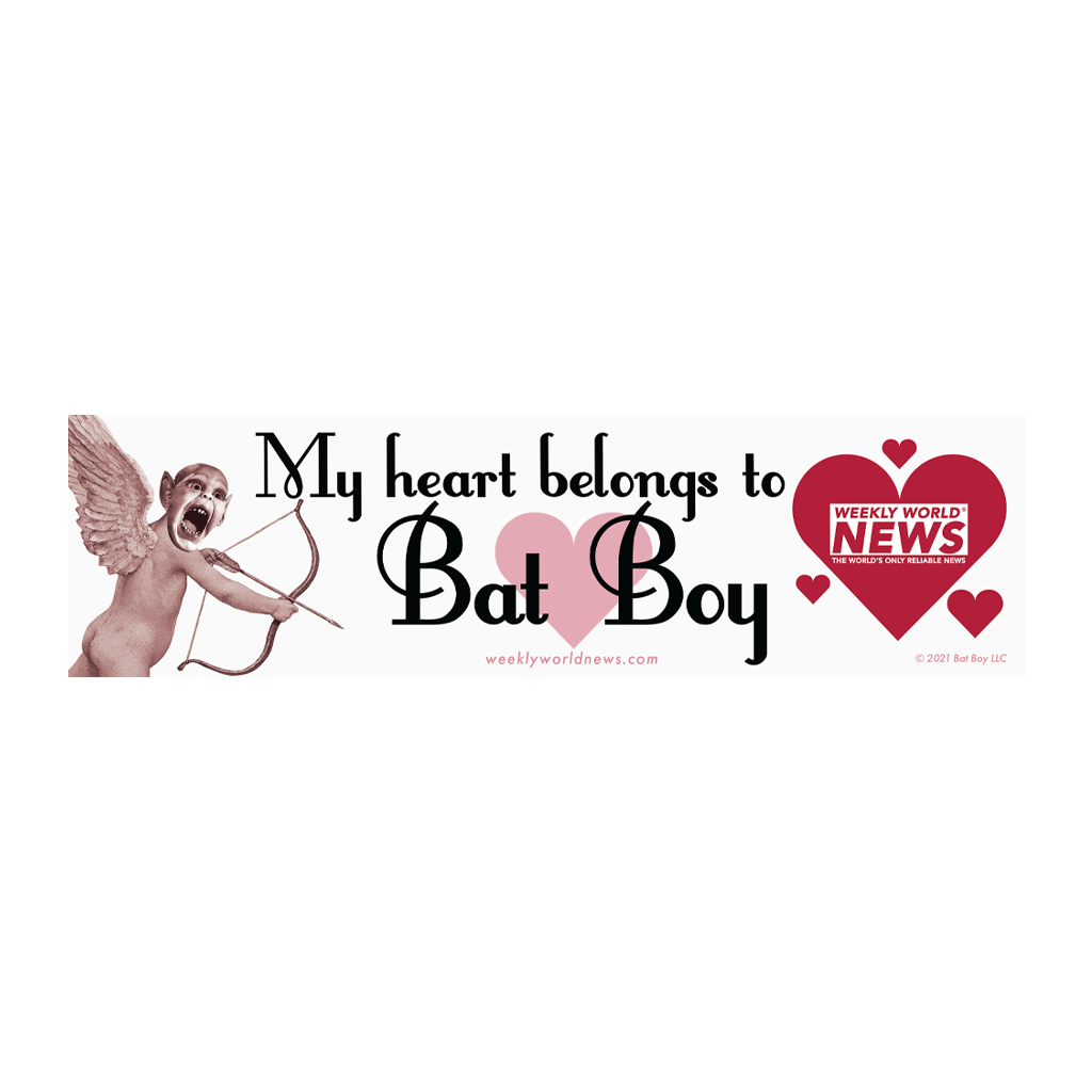 Batboy Cupid Bumper Sticker (Set of 2)