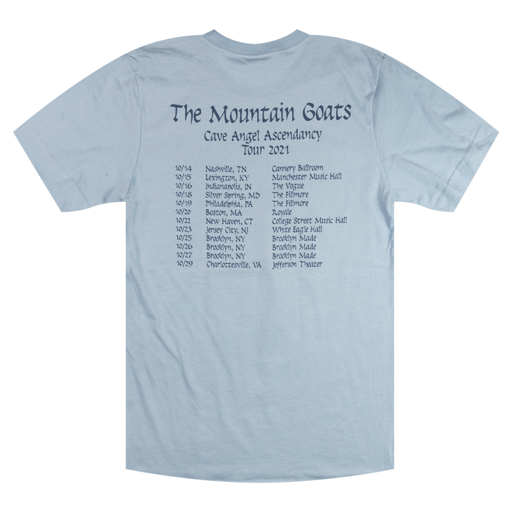 Cave Angel Ascendancy Tour Adult Unisex Blue T-Shirt