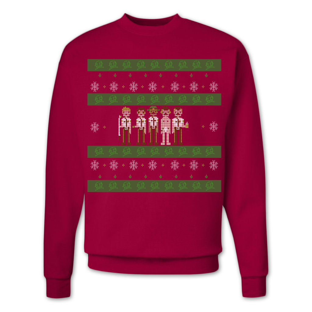 Broken Lizard Holiday Cardinal Red Sweatshirt