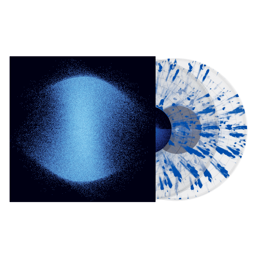 Infinite Granite - 12" Clear w/ Cobalt Blue Splatter Vinyl