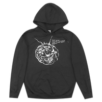 Crouching Black Pullover Hoodie
