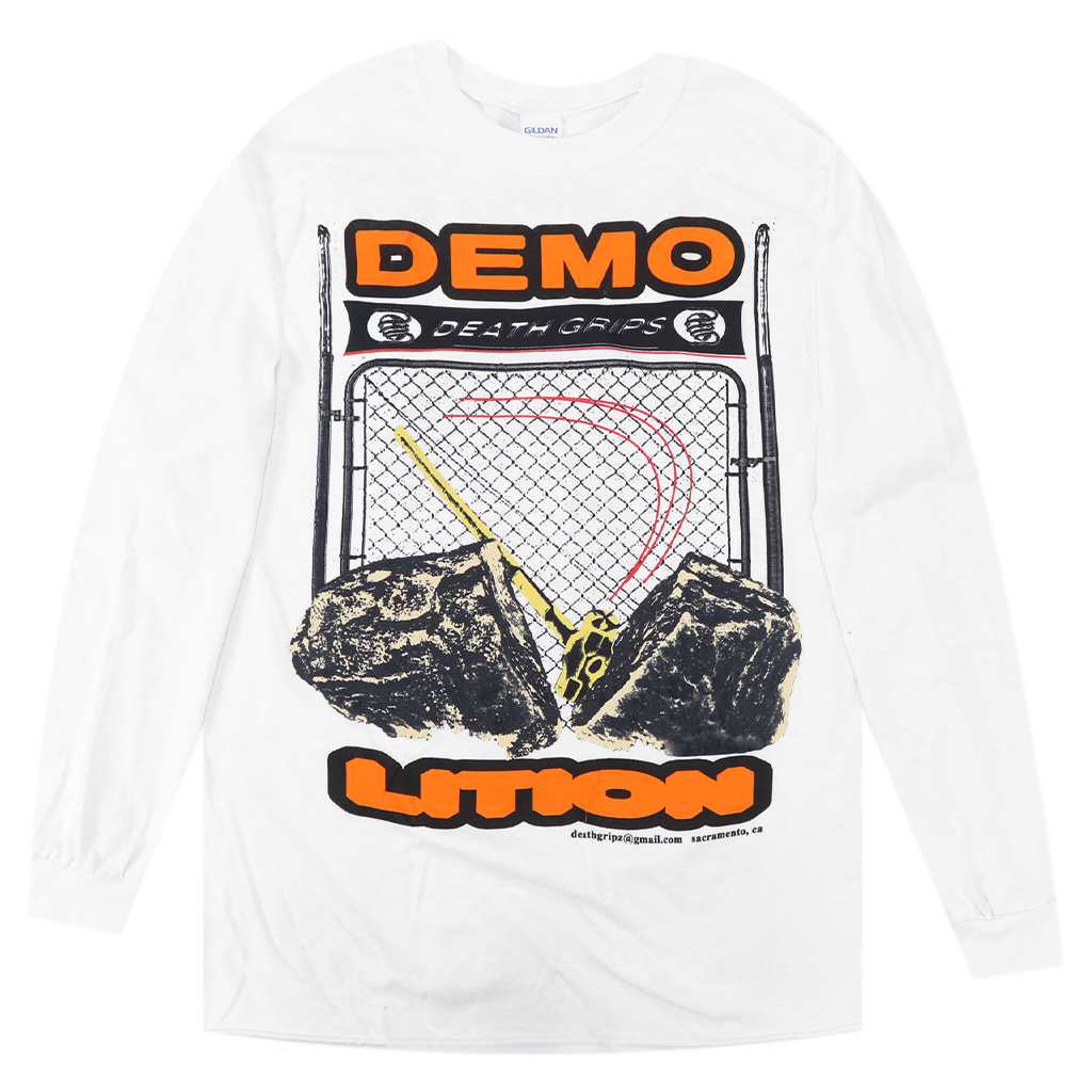 Demolition White Long Sleeve T-Shirt