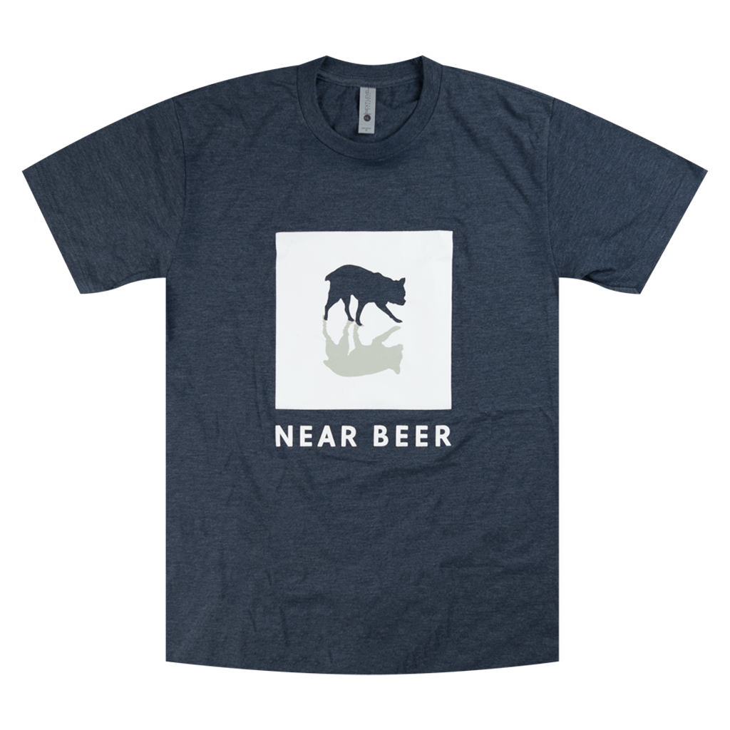 Dog Profile Tri-Blend Navy T-Shirt